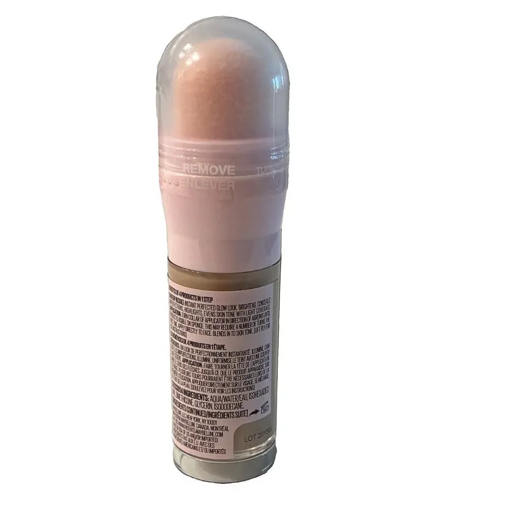 Maybelline New York Instant Age Rewind Perfector Glow Liquid Foundation 01 Light